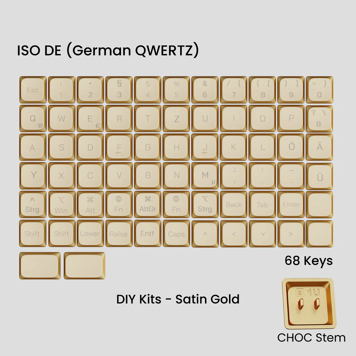 Awekeys Air Low-Profile Metal Keycaps (Choc Stems) - Image 23