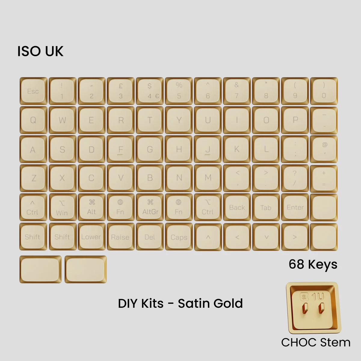 Awekeys Air Low-Profile Metal Keycaps (Choc Stems) - Image 24