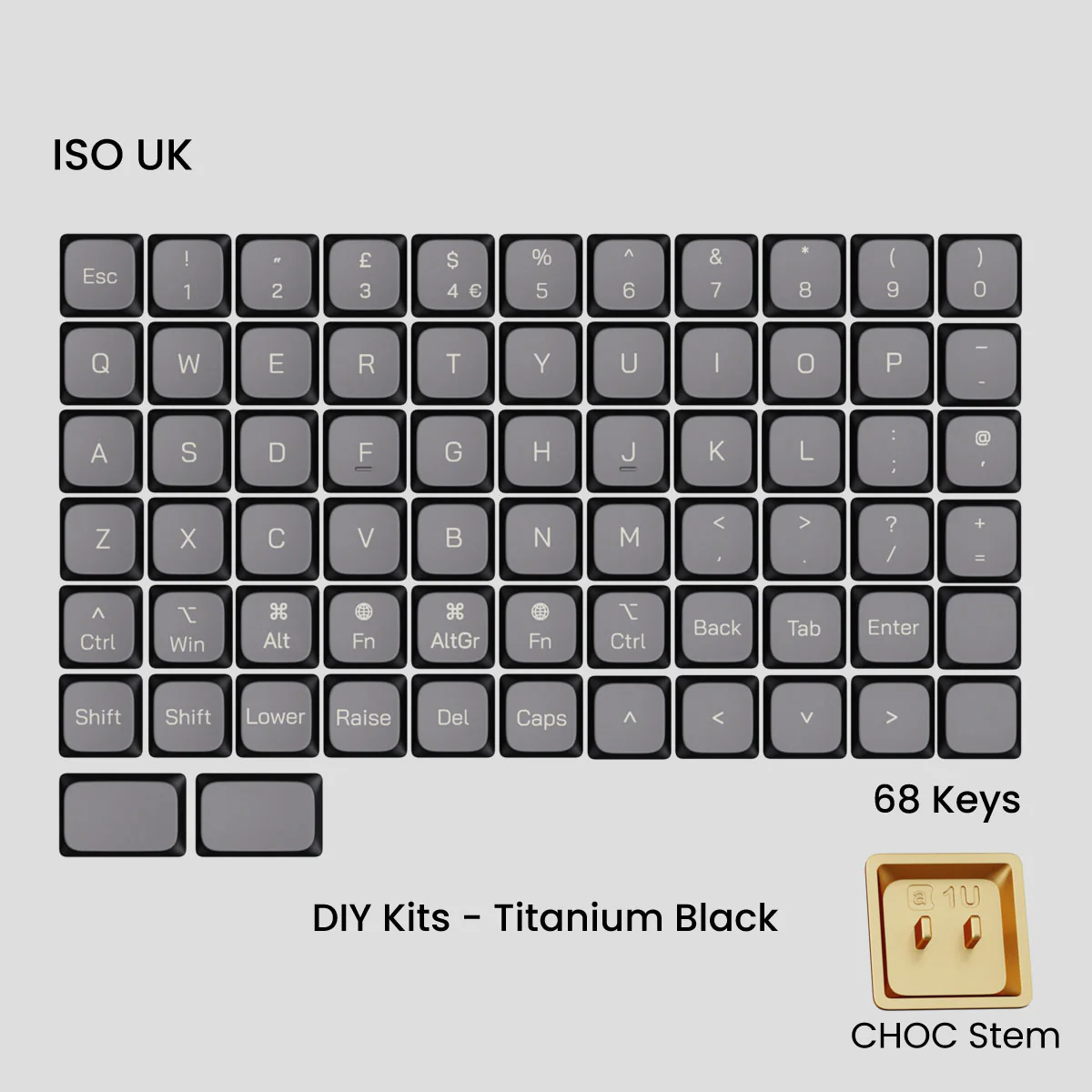 Awekeys Air Low-Profile Metal Keycaps (Choc Stems) - Image 29