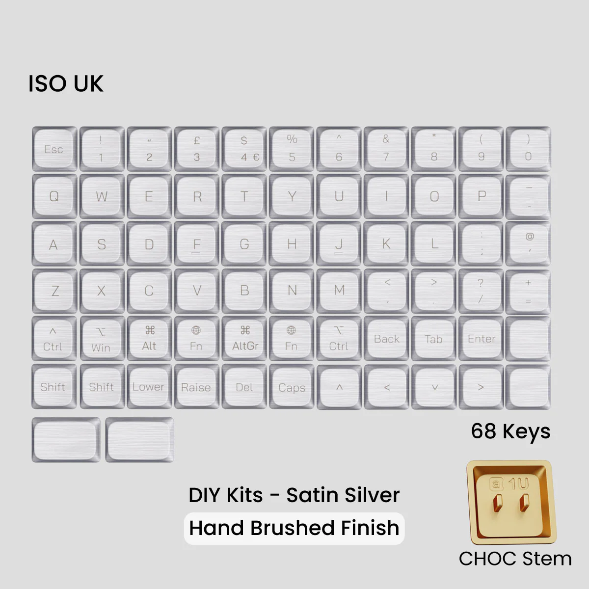 Awekeys Air Low-Profile Metal Keycaps (Choc Stems) - Image 39