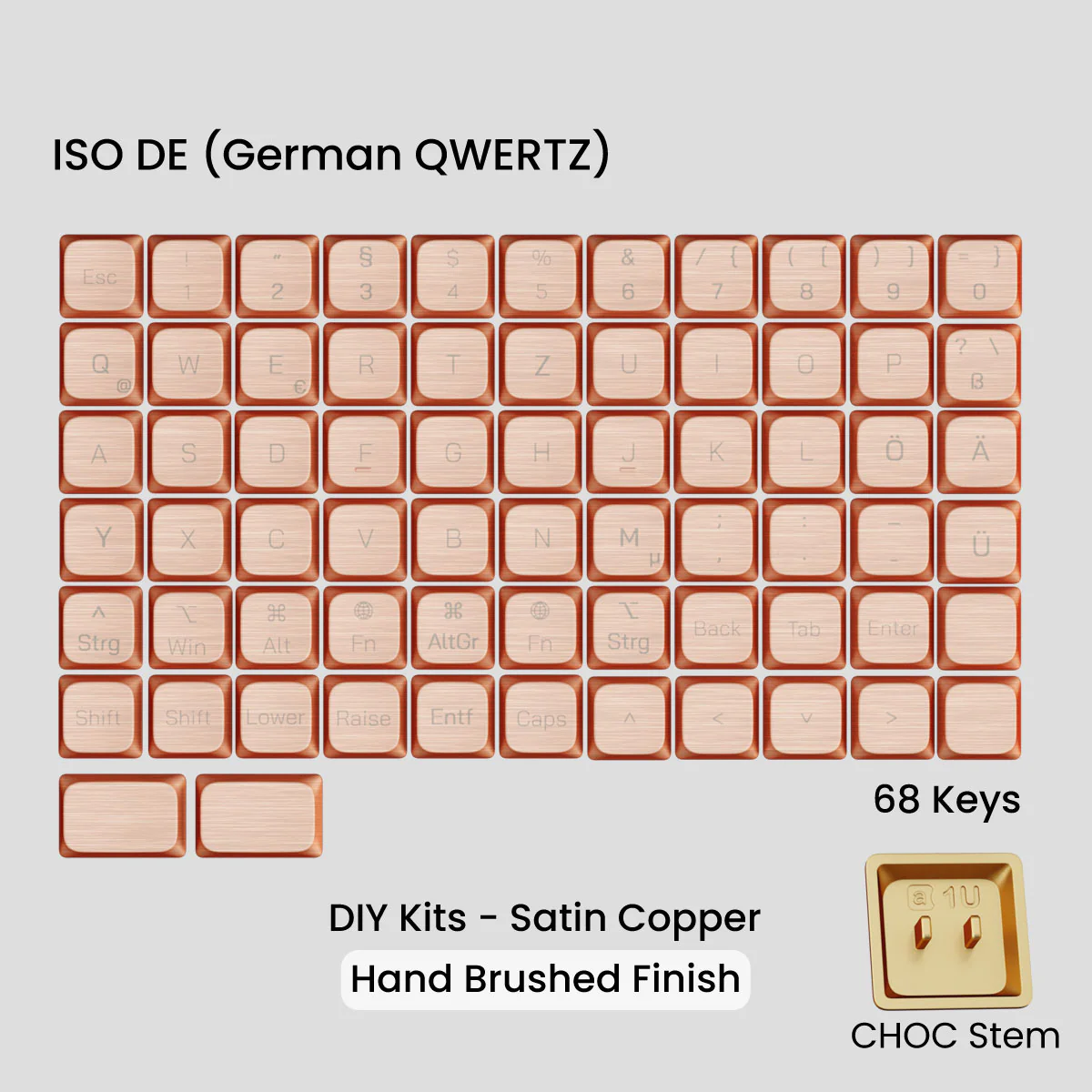 Awekeys Air Low-Profile Metal Keycaps (Choc Stems) - Image 53