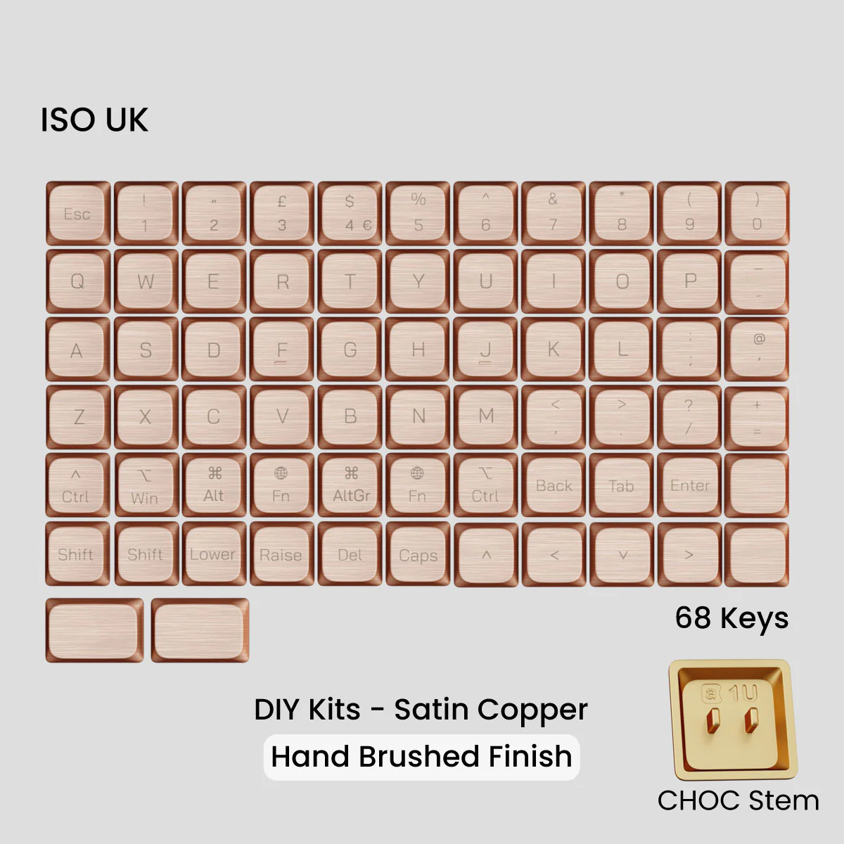 Awekeys Air Low-Profile Metal Keycaps (Choc Stems) - Image 54