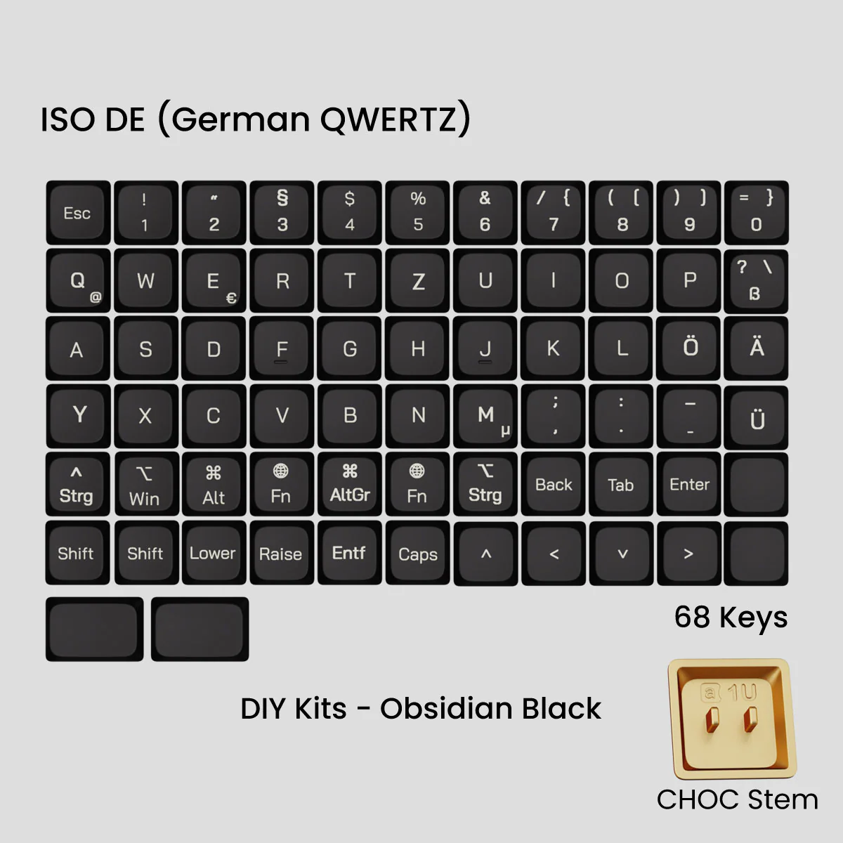 Awekeys Air Low-Profile Metal Keycaps (Choc Stems) - Image 8