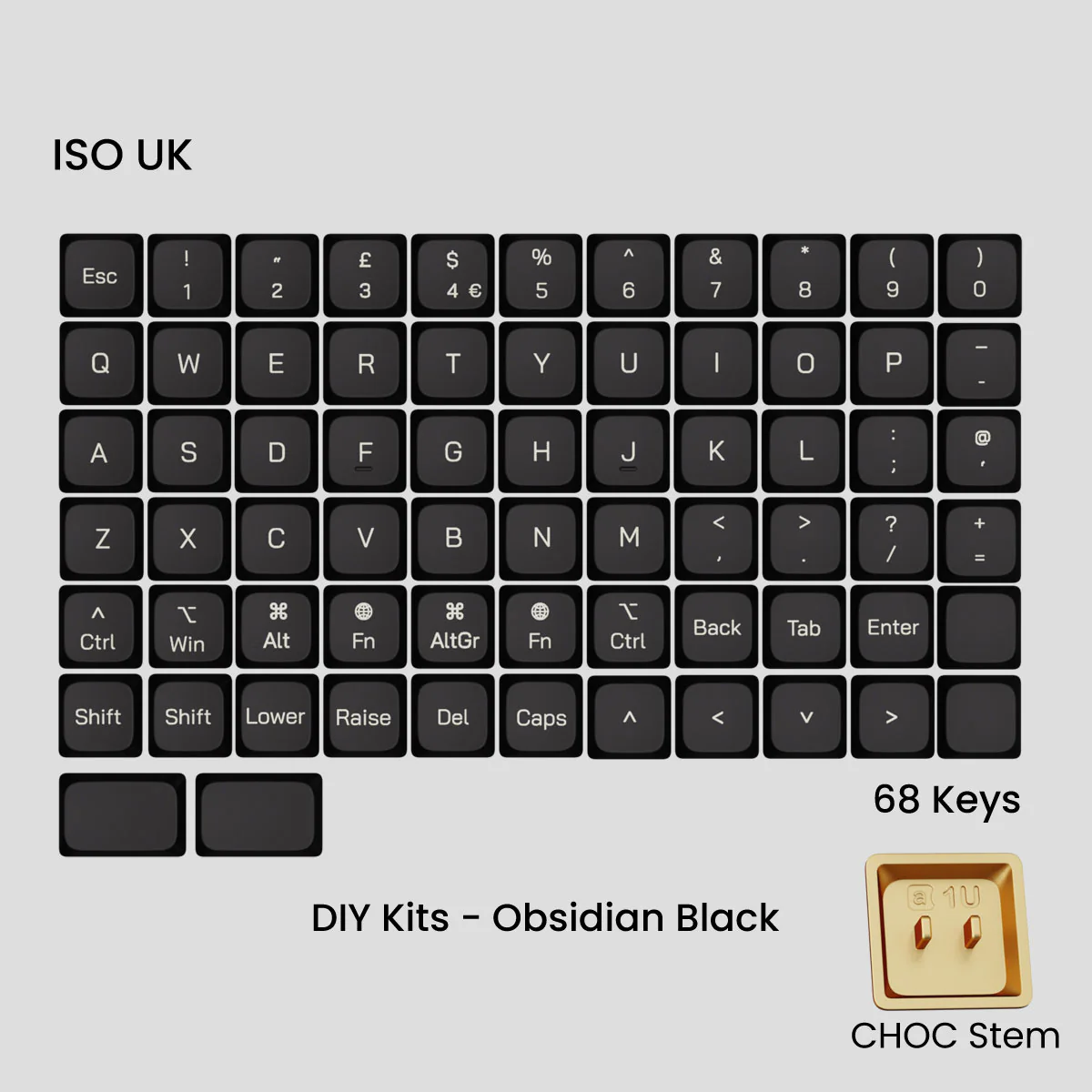 Awekeys Air Low-Profile Metal Keycaps (Choc Stems) - Image 9