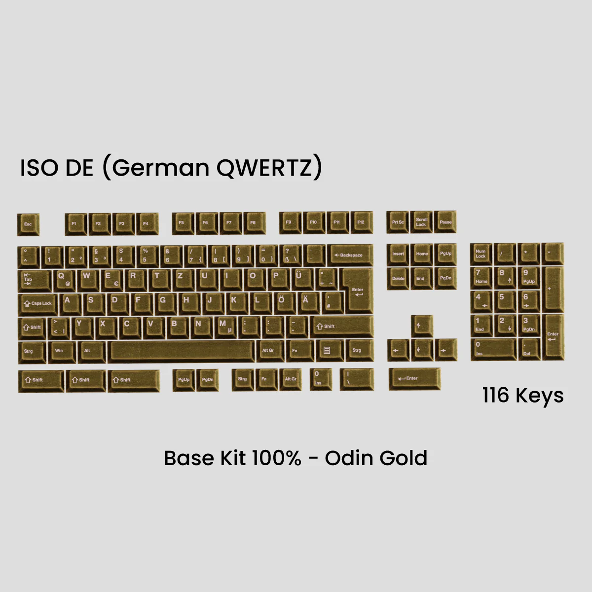 Awekeys Viking Antiques Metal Keycap Set [ISO DE and Nordic] - Image 11