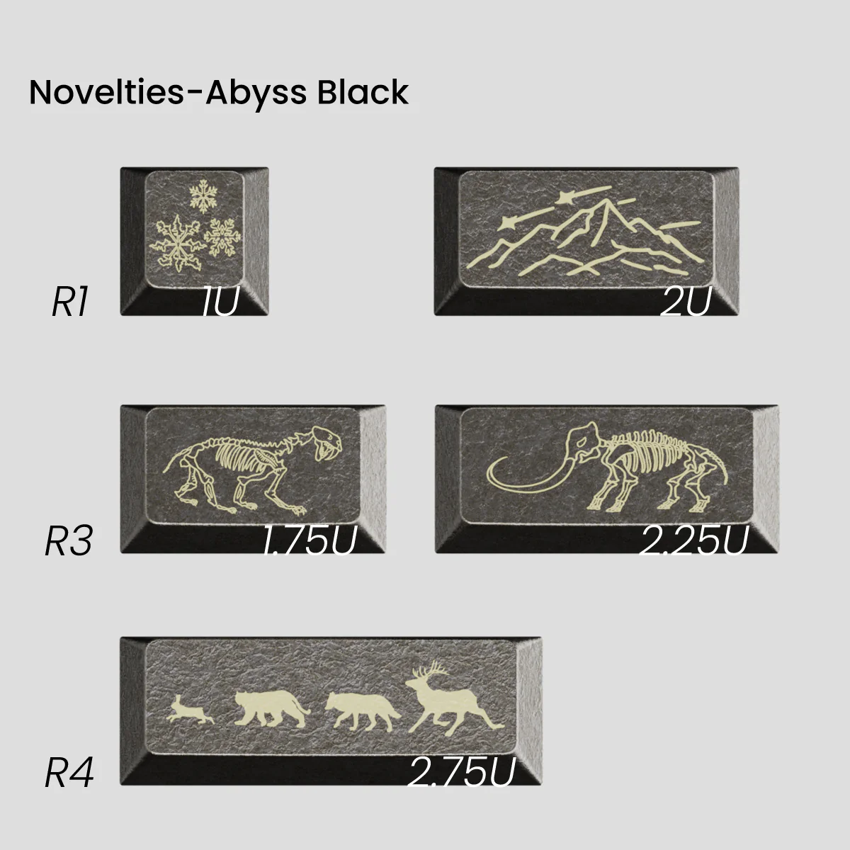 Awekeys Wild Ice Metal Keycaps Set - Image 31