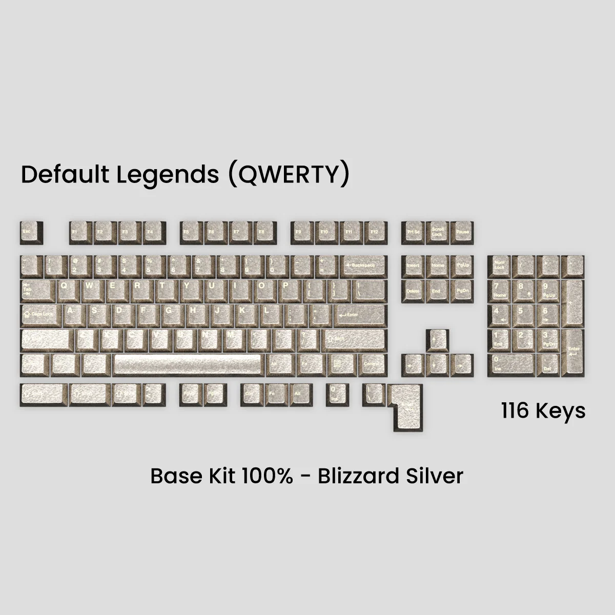 Awekeys Wild Ice Metal Keycaps Set - Image 45