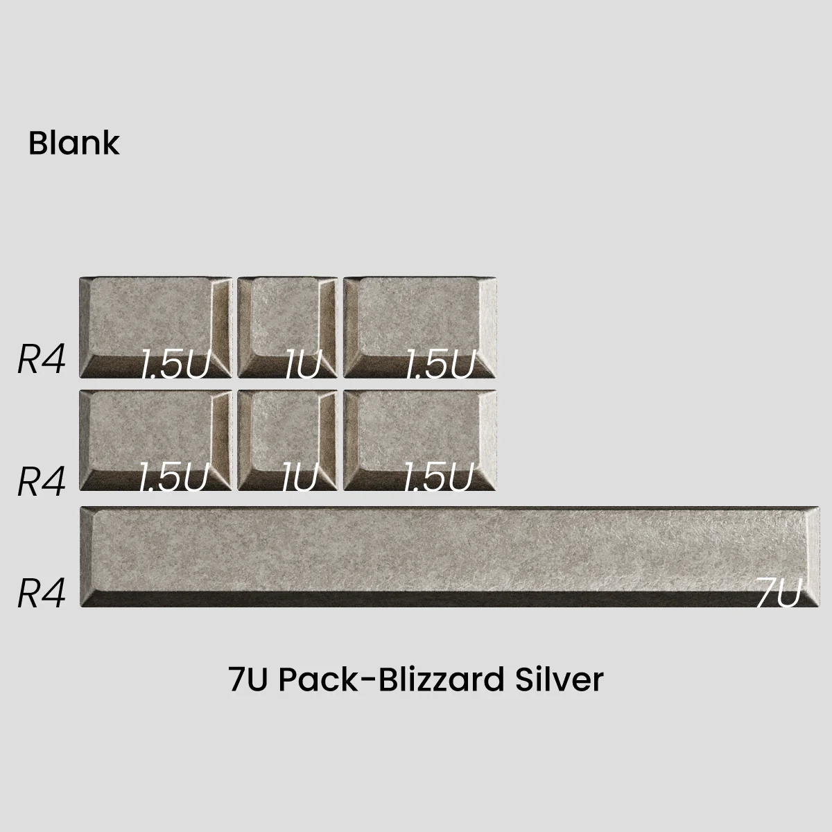 Awekeys Wild Ice Metal Keycaps Set - Image 52