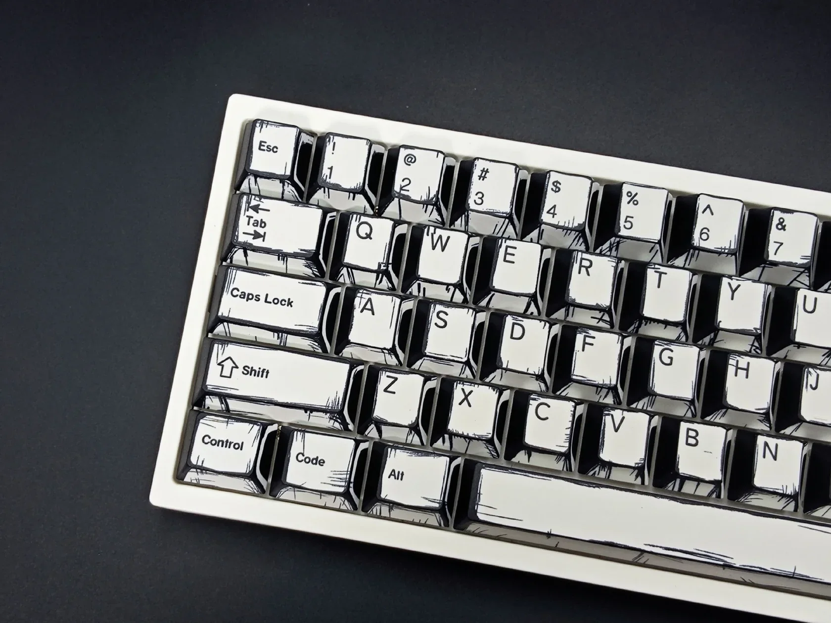 Comic White Keycaps - Image 5