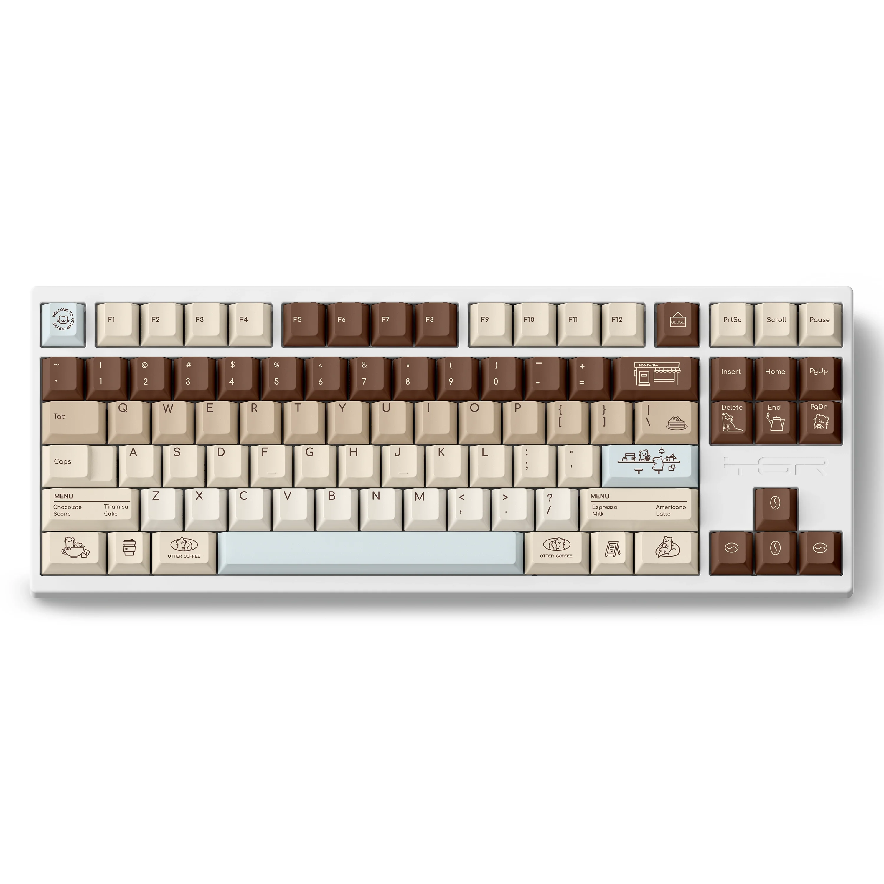 FBB Otter Coffee PBT Keycap Set - Image 6