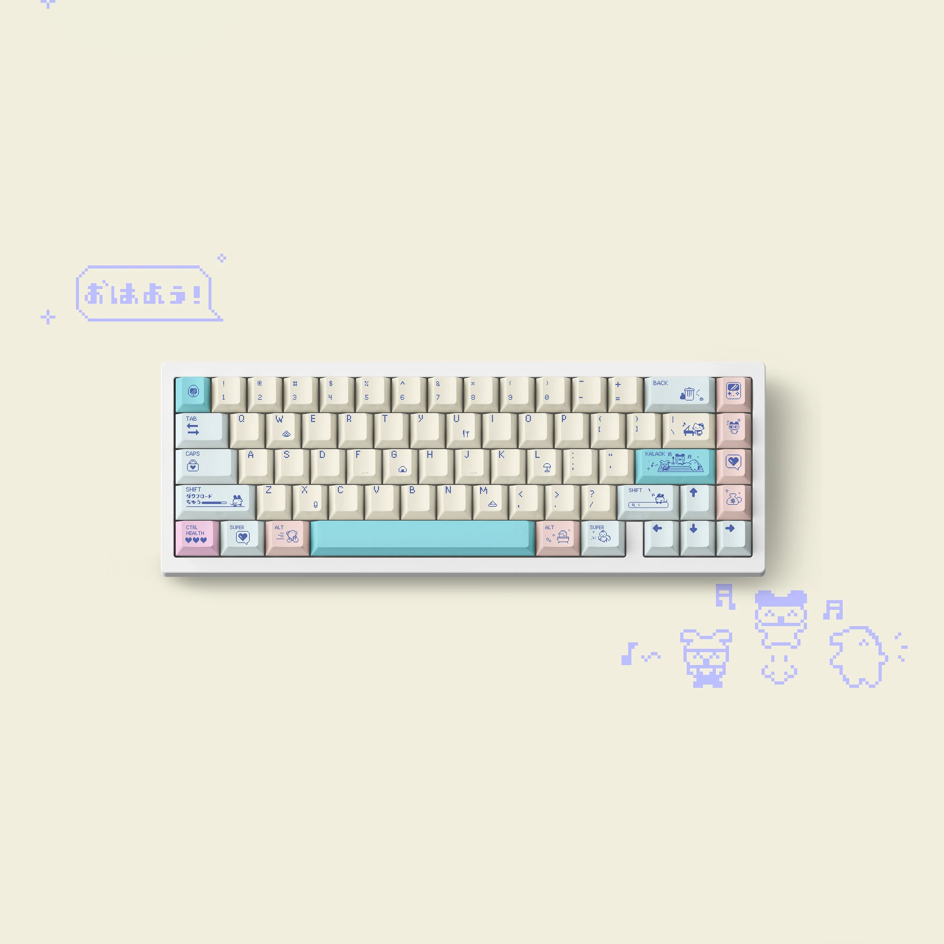FBB Pixel Pet PBT Keycap Set - Image 4