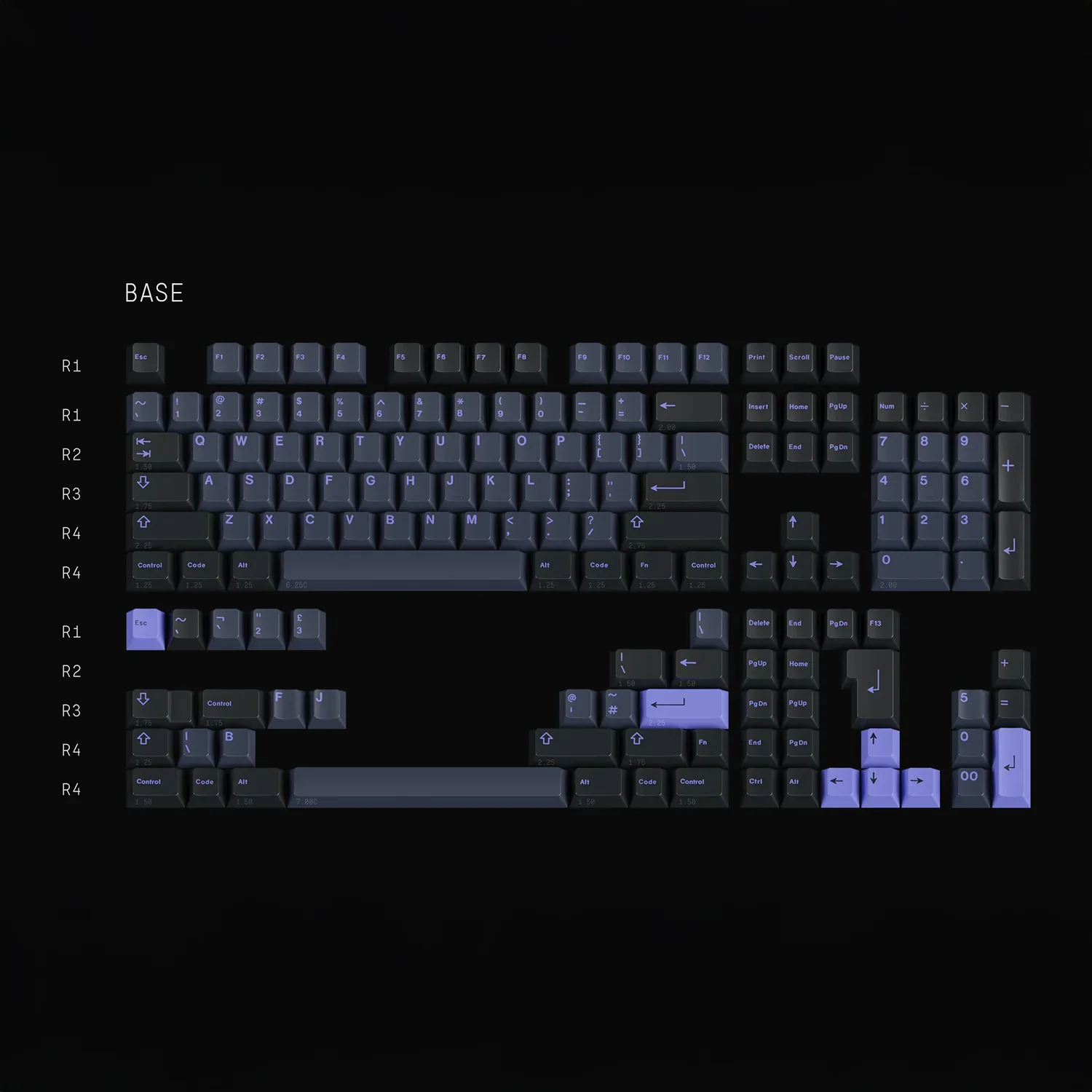 GMK CYL Nightshade
