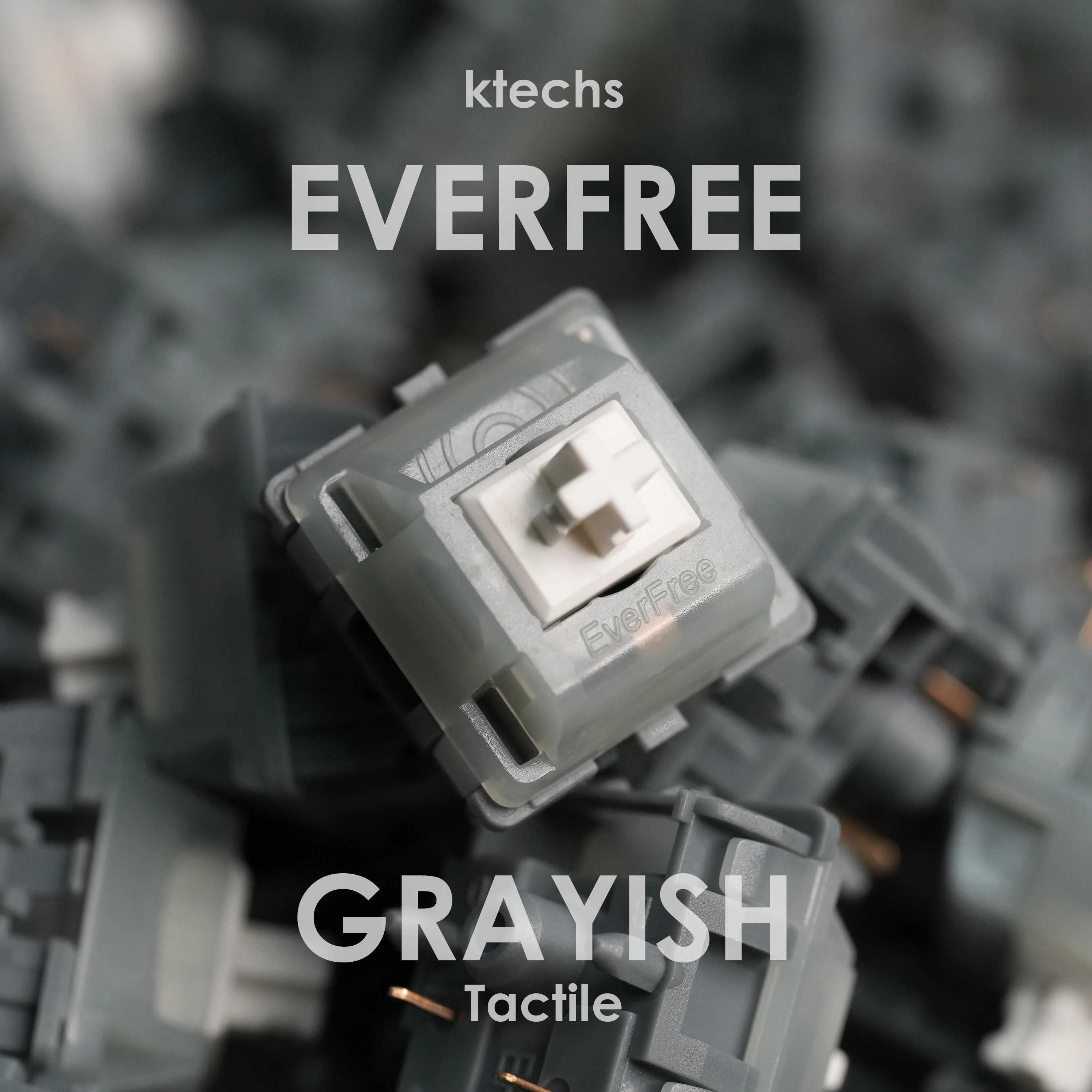 Everfree Greyish Tactile Switches