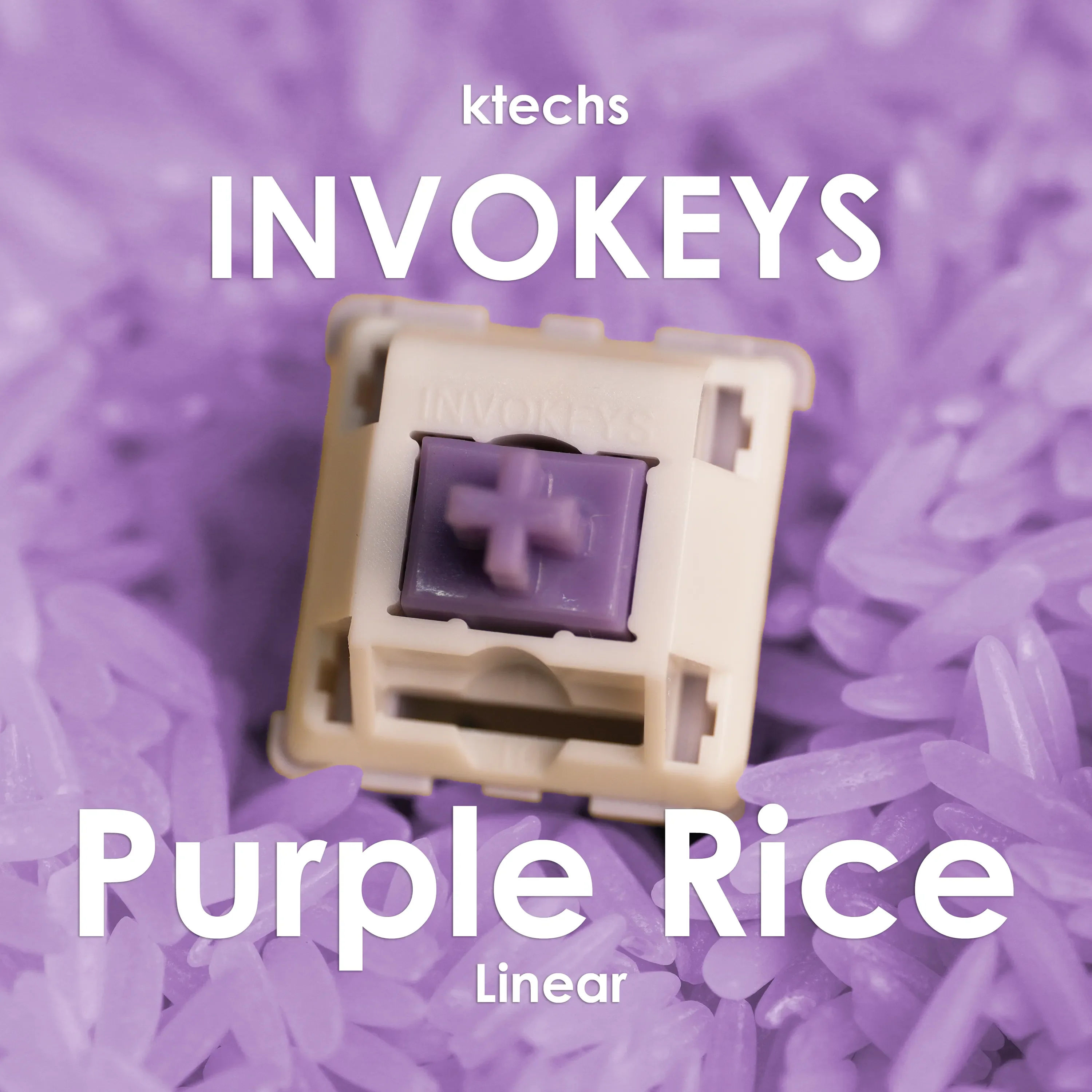 Invokeys Purple Rice Linear Switches