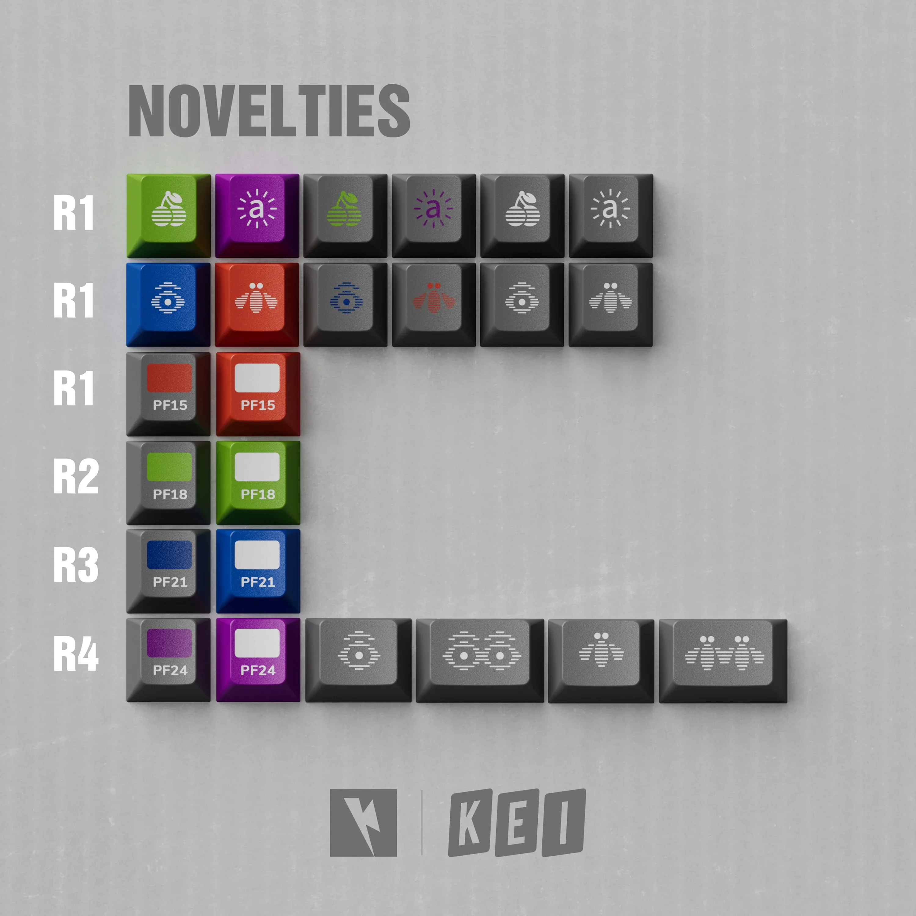 Keykobo COL [Composition of Lines] Keycap Set - Image 3