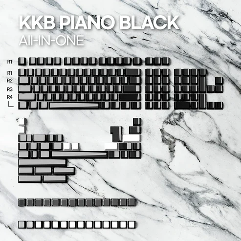 KeyKobo Piano Black Keycaps