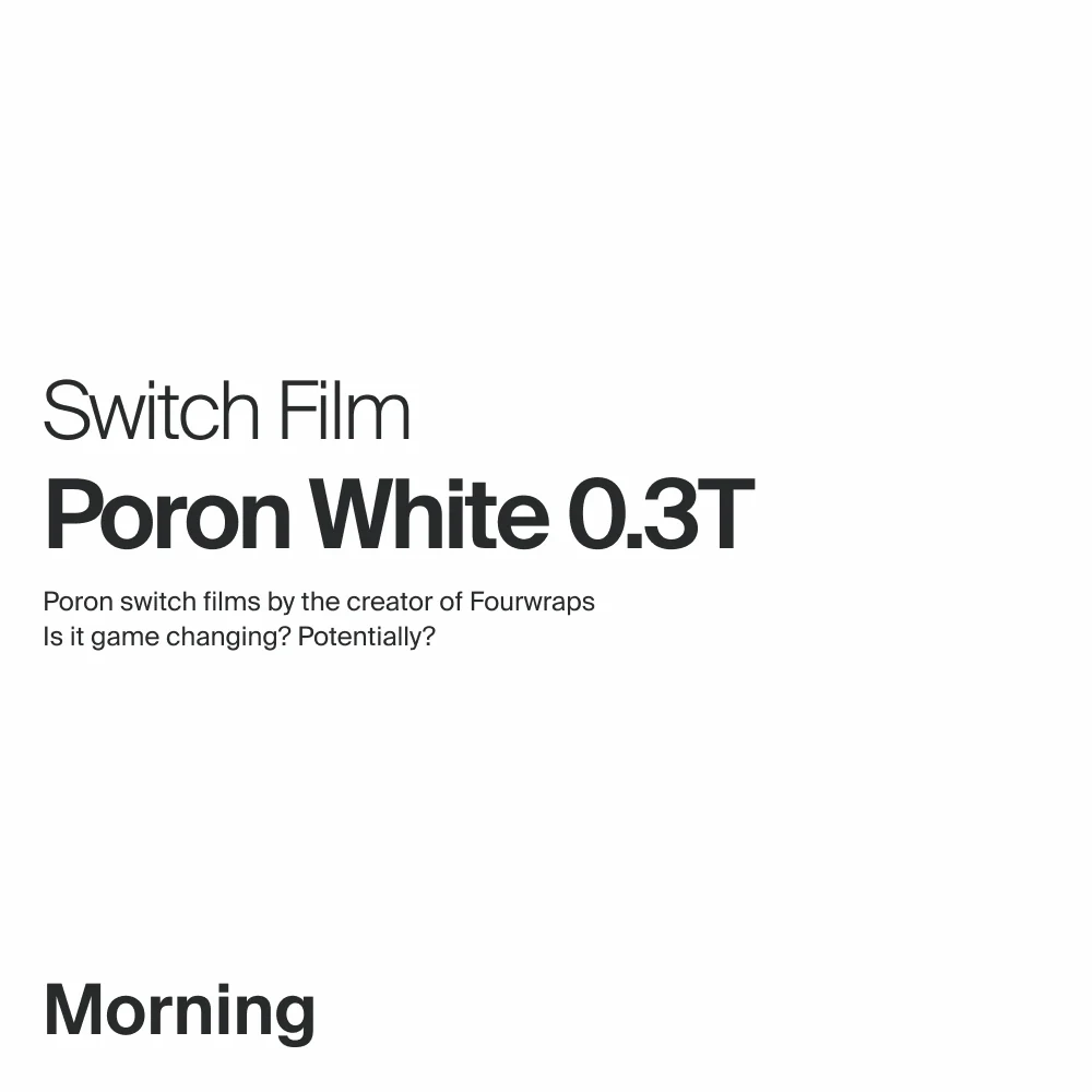 Morning Poron Films 0.3T (White)