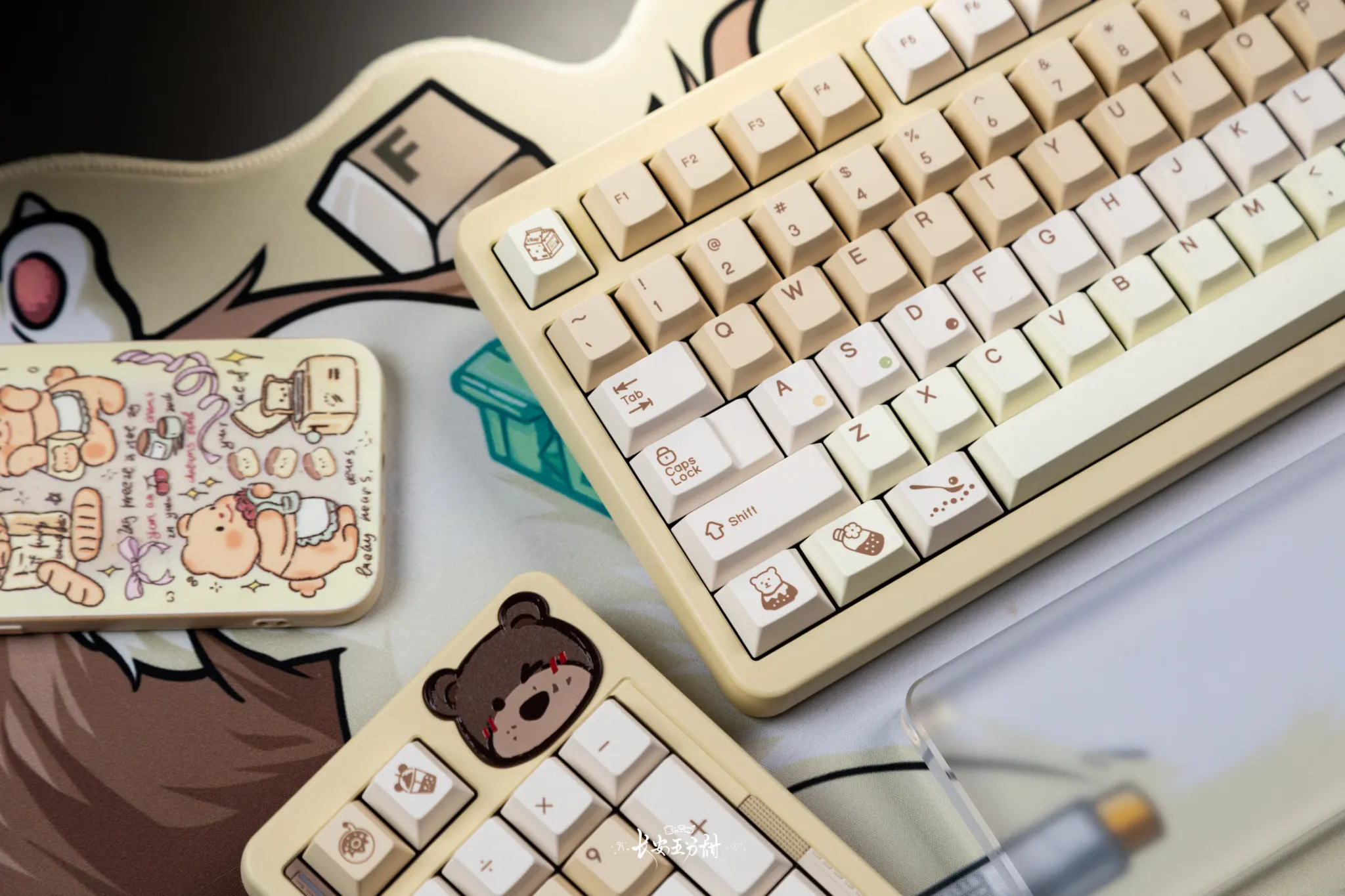 QK Pearl Milk Tea Keycaps - Image 3