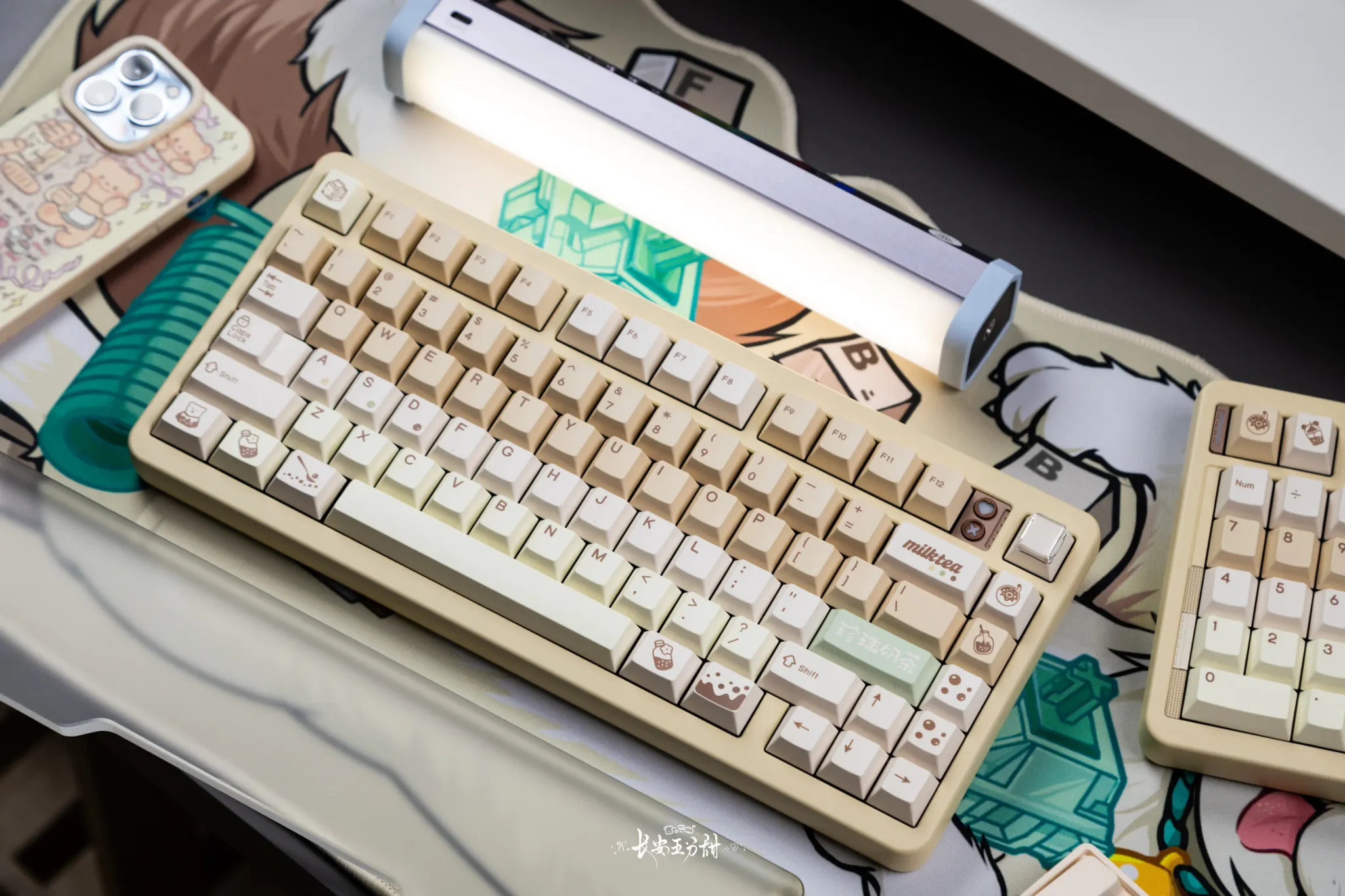 QK Pearl Milk Tea Keycaps - Image 4